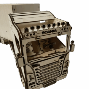 Drewniana dekoracja - Tir - wypalane w drewnie