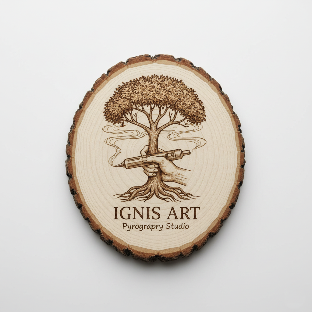 Wypalanie w drewnie na zamówienie - pirografia i grawer laserowy - obrazek 5