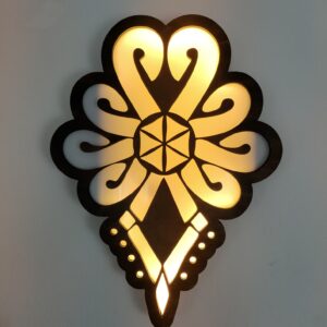 Parzenica LED - Drewniana dekoracja na ścianę - góralski styl