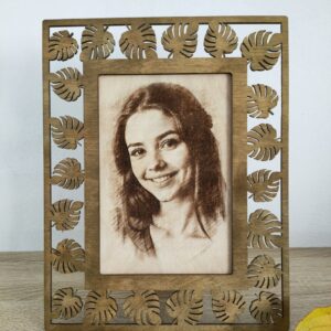 Portret wypalany w drewnie ze zdjęcia - personalizowany prezent