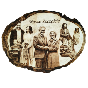 Personalizowany Fotokolaż Wypalany w Drewnie – Unikalny Prezent z Twoich Zdjęć